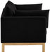 Black Langham Linen Textured Fabric Sofa - 157Black-S - Vega Furniture