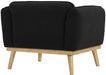 Black Nolita Boucle Fabric Chair - 159Black-C - Vega Furniture