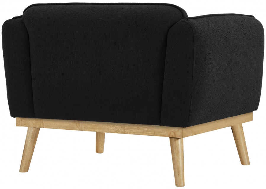 Black Nolita Boucle Fabric Chair - 159Black-C - Vega Furniture