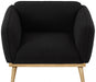 Black Nolita Boucle Fabric Chair - 159Black-C - Vega Furniture