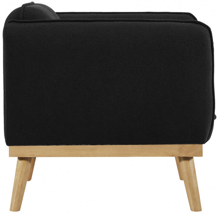 Black Nolita Boucle Fabric Chair - 159Black-C - Vega Furniture