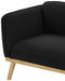 Black Nolita Boucle Fabric Chair - 159Black-C - Vega Furniture