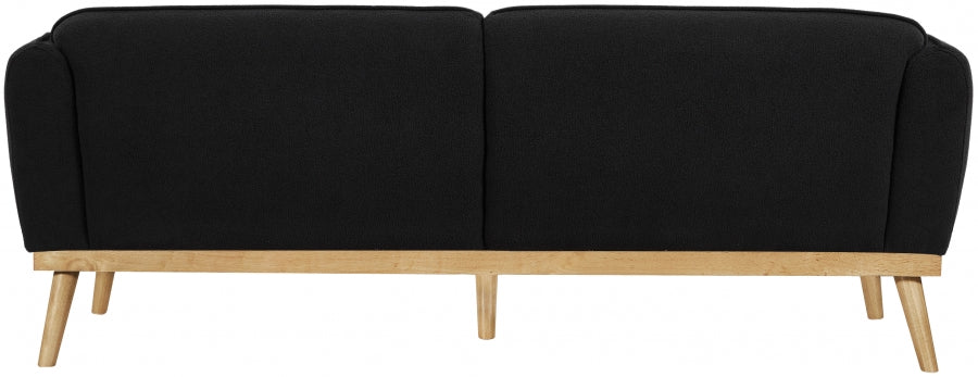 Black Nolita Boucle Fabric Sofa - 159Black-S - Vega Furniture