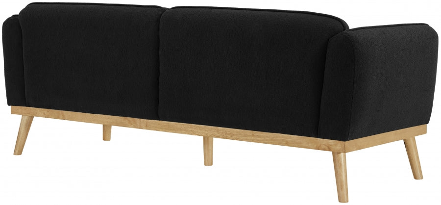 Black Nolita Boucle Fabric Sofa - 159Black-S - Vega Furniture