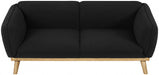 Black Nolita Boucle Fabric Sofa - 159Black-S - Vega Furniture