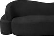 Black Principessa Boucle Fabric Sofa - 108Black-S - Vega Furniture