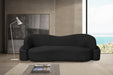 Black Principessa Boucle Fabric Sofa - 108Black-S - Vega Furniture