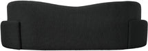 Black Principessa Boucle Fabric Sofa - 108Black-S - Vega Furniture