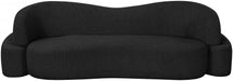 Black Principessa Boucle Fabric Sofa - 108Black-S - Vega Furniture