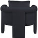 Black Sloan Velvet Accent Chair - 424Black - Vega Furniture