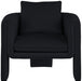 Black Sloan Velvet Accent Chair - 424Black - Vega Furniture