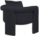 Black Sloan Velvet Accent Chair - 424Black - Vega Furniture