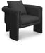 Black Stylus Boucle Accent Chair - 425Black - Vega Furniture