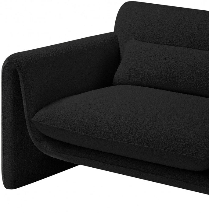 Black Stylus Boucle Fabric Chair - 198Black-C - Vega Furniture