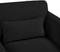 Black Stylus Boucle Fabric Chair - 198Black-C - Vega Furniture