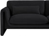 Black Stylus Boucle Fabric Loveseat - 198Black-L - Vega Furniture