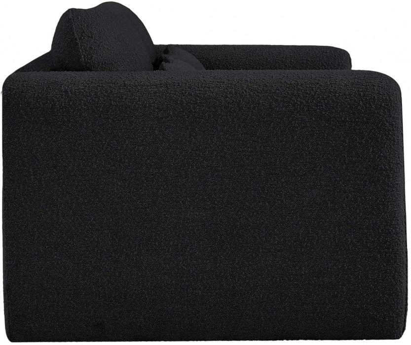 Black Stylus Boucle Fabric Loveseat - 198Black-L - Vega Furniture