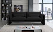 Black Stylus Boucle Fabric Sofa - 198Black-S - Vega Furniture