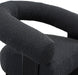 Black Winston Boucle Fabric Accent Chair - 497Black - Vega Furniture