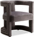 Blair Grey Velvet Dining/Accent Chair - 530Grey - Vega Furniture