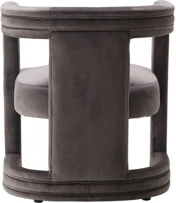 Blair Grey Velvet Dining/Accent Chair - 530Grey - Vega Furniture