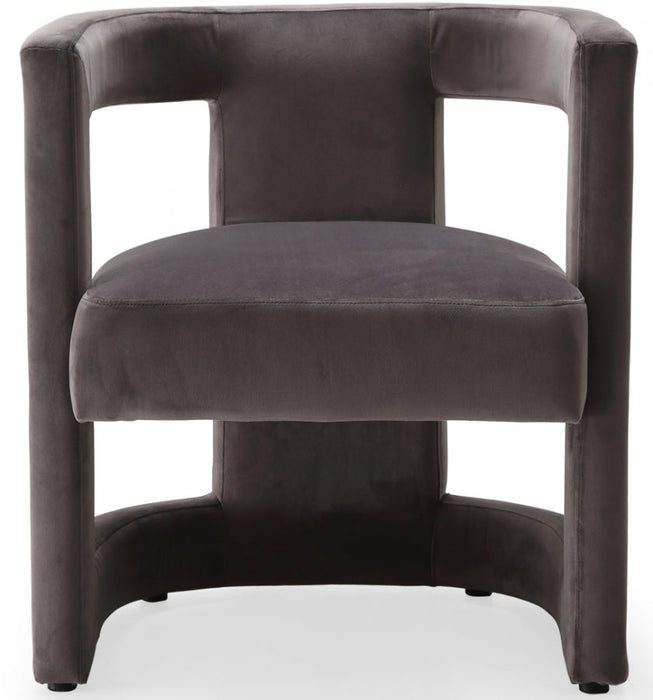 Blair Grey Velvet Dining/Accent Chair - 530Grey - Vega Furniture