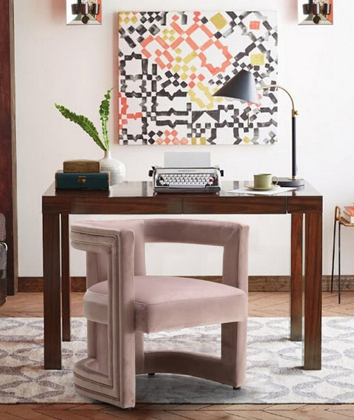Blair Pink Velvet Dining/Accent Chair - 530Pink - Vega Furniture