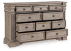 Blairhurst Light Grayish Brown Dresser - B916-31 - Vega Furniture