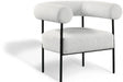 Blake Cream Boucle Fabric Accent Chair - 527Cream - Vega Furniture