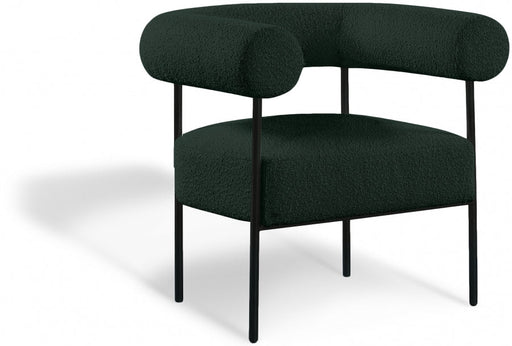 Blake Green Boucle Fabric Accent Chair - 527Green - Vega Furniture