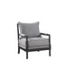 Blanchett Gray/Black Cushion Back Accent Chair - 903824 - Vega Furniture