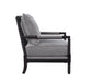 Blanchett Gray/Black Cushion Back Accent Chair - 903824 - Vega Furniture
