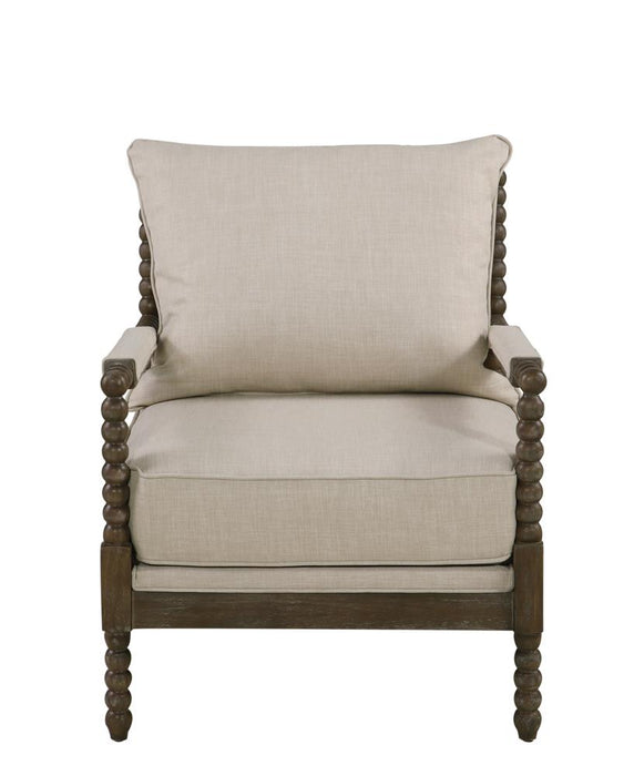 Blanchett Oatmeal/Natural Cushion Back Accent Chair - 905362 - Vega Furniture