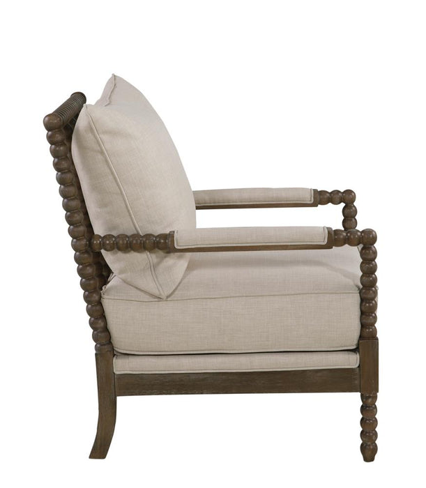 Blanchett Oatmeal/Natural Cushion Back Accent Chair - 905362 - Vega Furniture