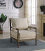 Blanchett Oatmeal/Natural Cushion Back Accent Chair - 905362 - Vega Furniture