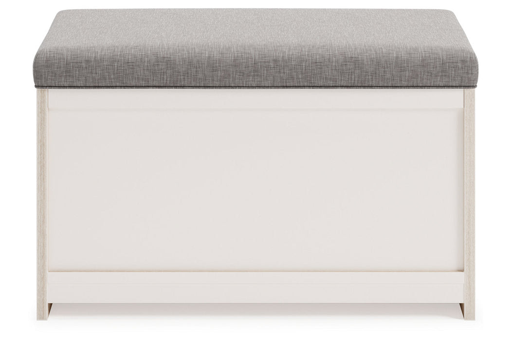Blariden Gray/Natural Storage Bench - A3000286 - Vega Furniture