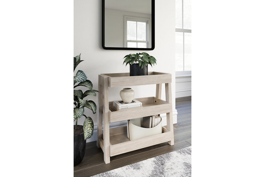 Blariden Light Tan Shelf Accent Table - A4000368 - Vega Furniture