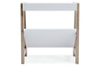 Blariden White/Tan Small Bookcase - A4000361 - Vega Furniture