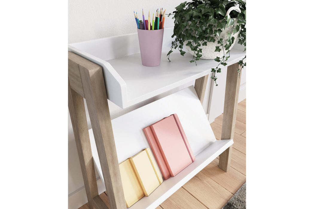 Blariden White/Tan Small Bookcase - A4000361 - Vega Furniture