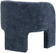 Blue Sawyer Chenille Fabric Accent Chair - 493Navy - Vega Furniture