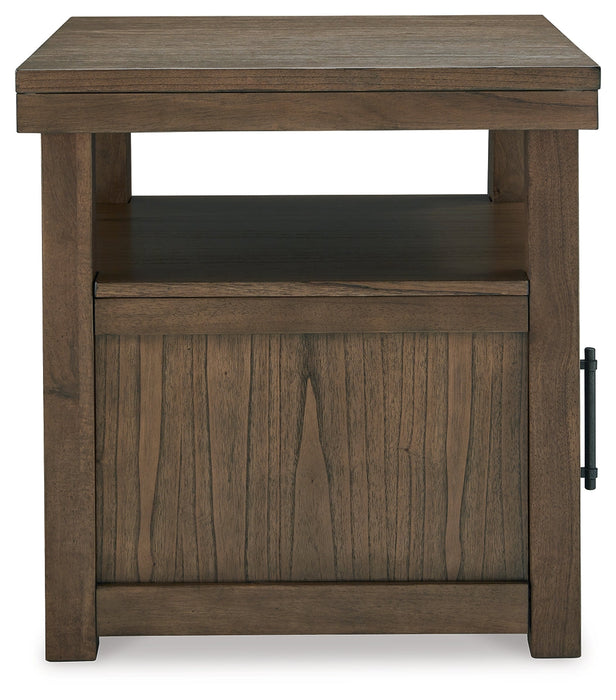 Boardernest Brown End Table - T738-3 - Vega Furniture