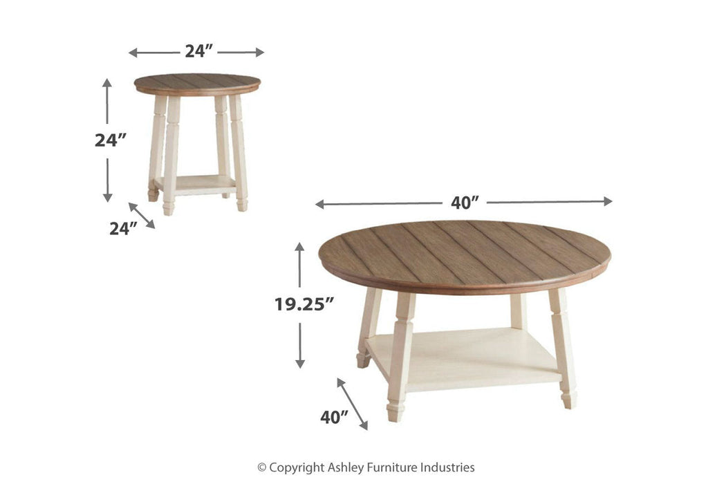 Bolanbrook Two-tone Table, Set of 3 - T377-13 - Vega Furniture