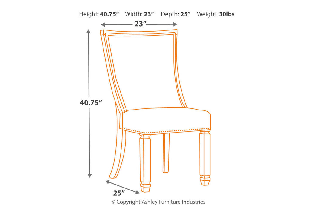 Bolanburg Two-tone Dining Chair, Set of 2 - D647-02 - Vega Furniture
