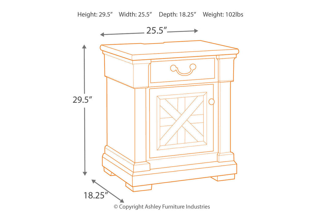 Bolanburg Two-tone Nightstand - B647-191 - Vega Furniture