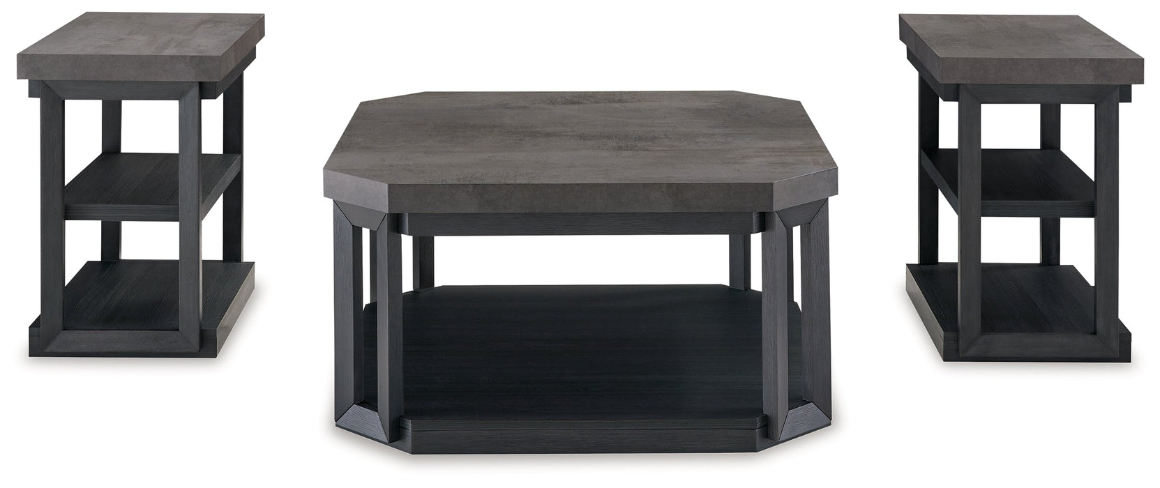 Bonilane Black/Gray Table (Set of 3) - T396-13 - Vega Furniture