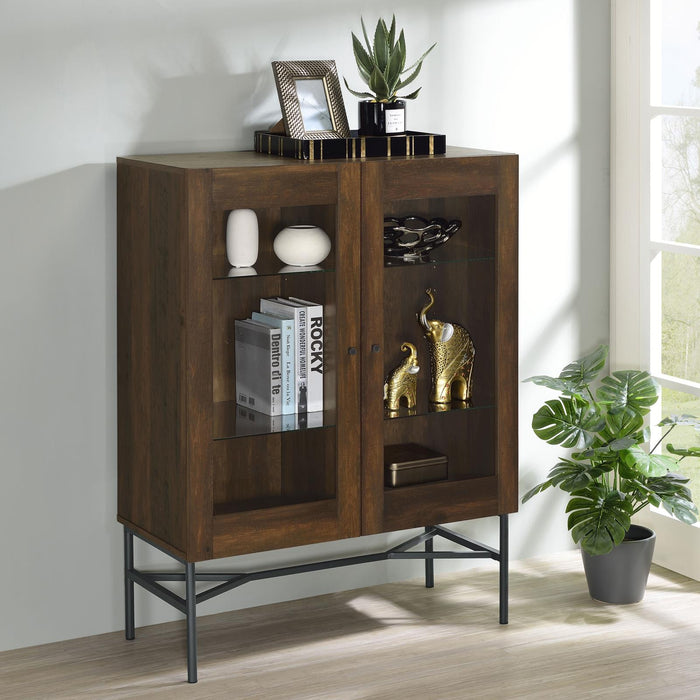 Bonilla 2-Door Accent Cabinet with Glass Shelves - 959625 - Vega Furniture