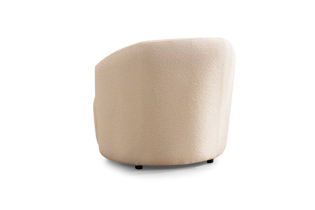 Bonita Ivory Boucle Accent Chair - BONITAIVORY-CHAIR - Vega Furniture