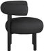 Bordeaux Black Boucle Fabric Accent Chair - 495Black - Vega Furniture