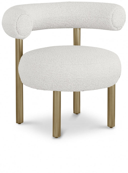 Bordeaux Cream Boucle Fabric Accent Chair - 494Cream - Vega Furniture