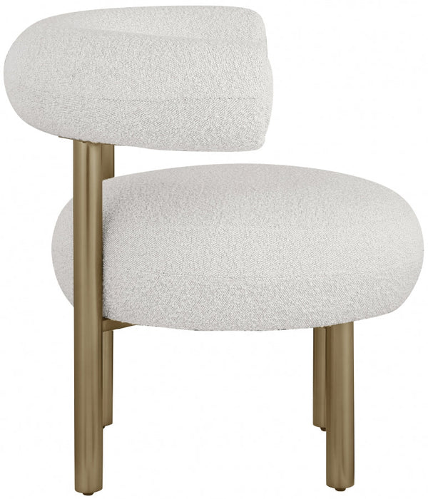 Bordeaux Cream Boucle Fabric Accent Chair - 494Cream - Vega Furniture